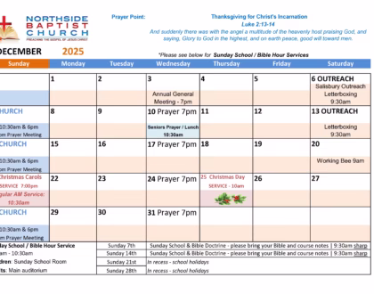 What's on in December '25 @ NBC
