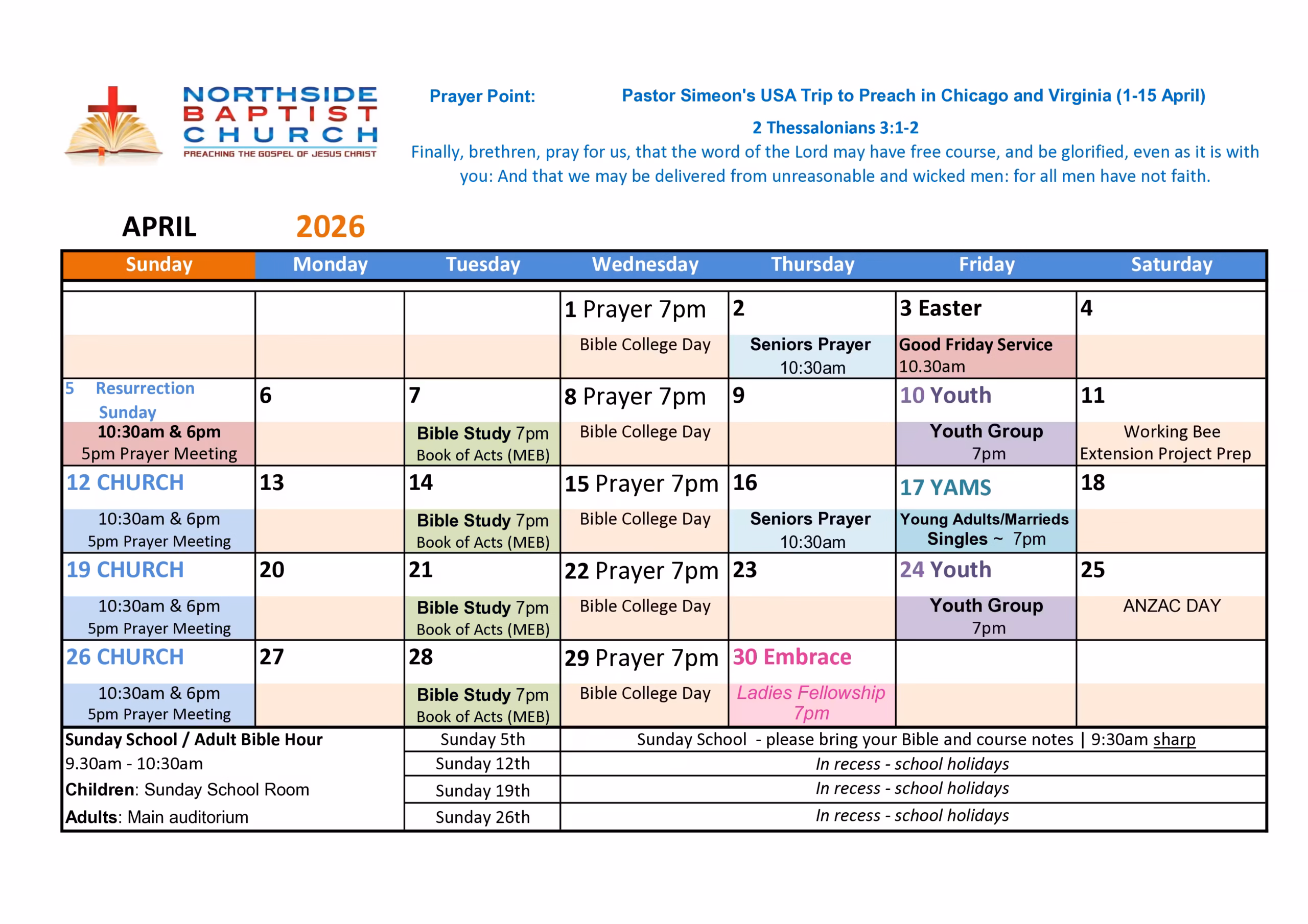 What's on in April '26 @ NBC