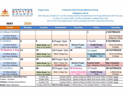 What's on in May '26 @ NBC